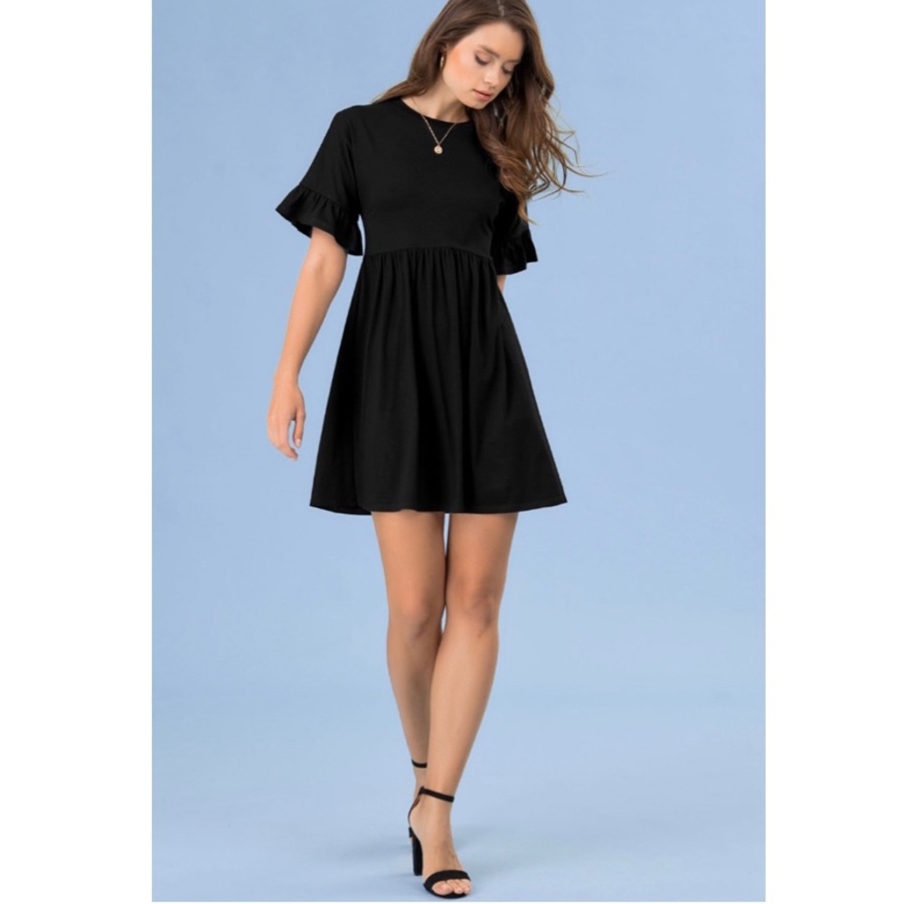 NEW| Cool Factor Black Mini Dress - Picture 4 of 7